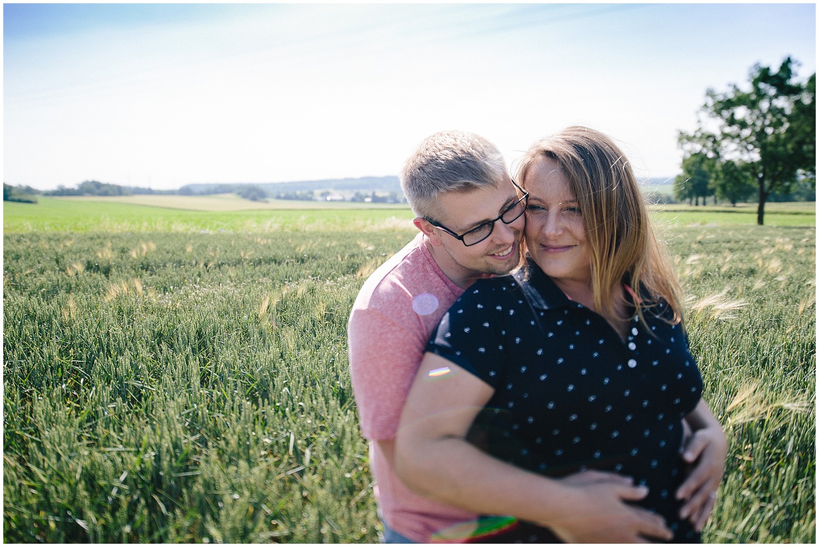 Babybauchbilder im Vogtland an der Talsperre Pöhl
